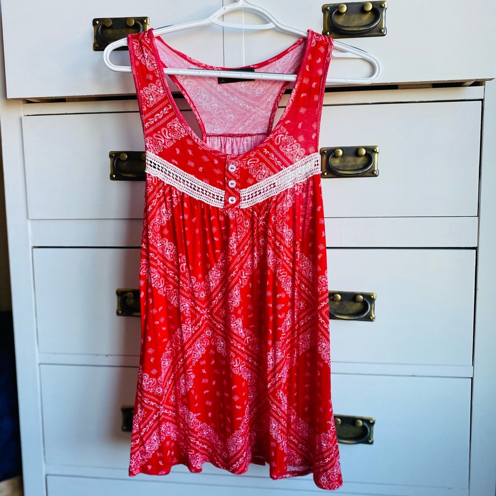 Paisley Western Tank Top